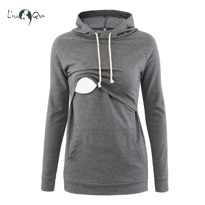 Одежда для беременных свитшот с рукавом реглан Толстовка пуловер грудного