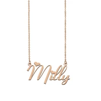 milly name necklace custom name necklace for women girls best friends birthday wedding christmas mother days gift