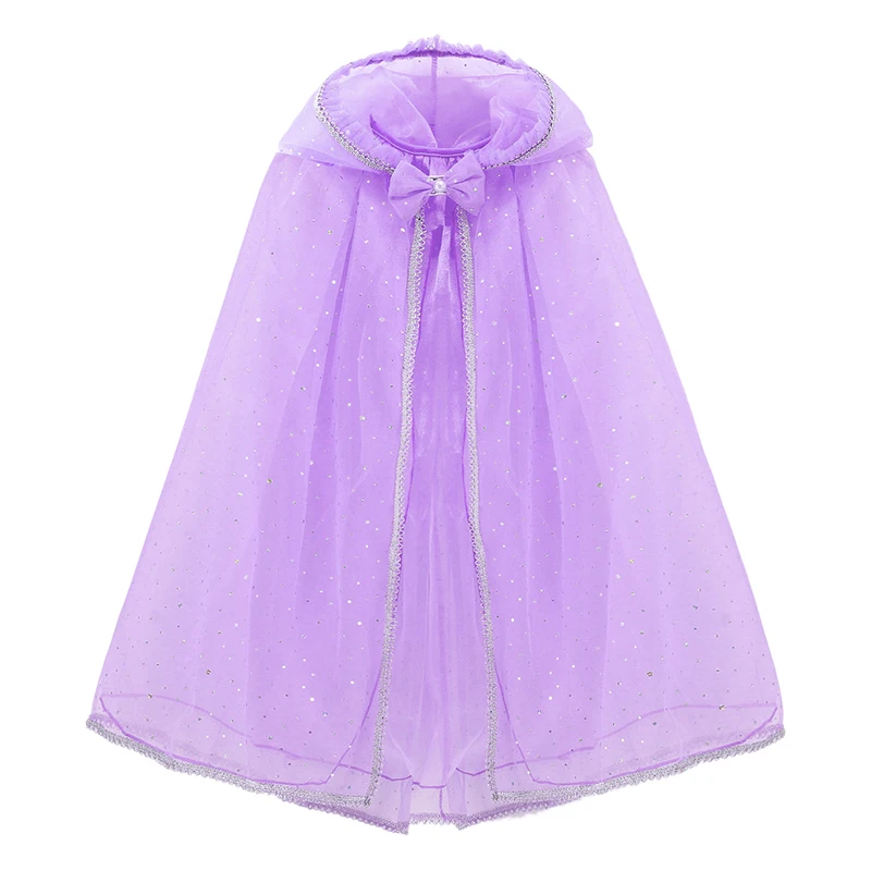 Голубой палантин Эльзы YOFEEL накидка для вечерние девочек Детский костюм