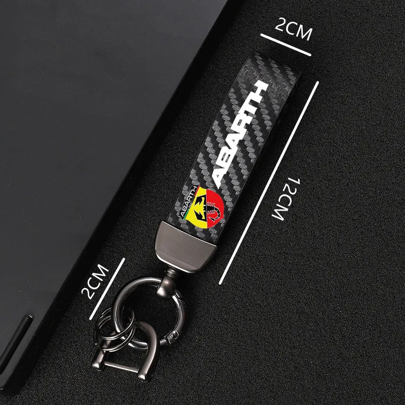 Автомобильный брелок для ключей из углеродного волокна Fiat Abarth 595 500 abarth 124 spider car |