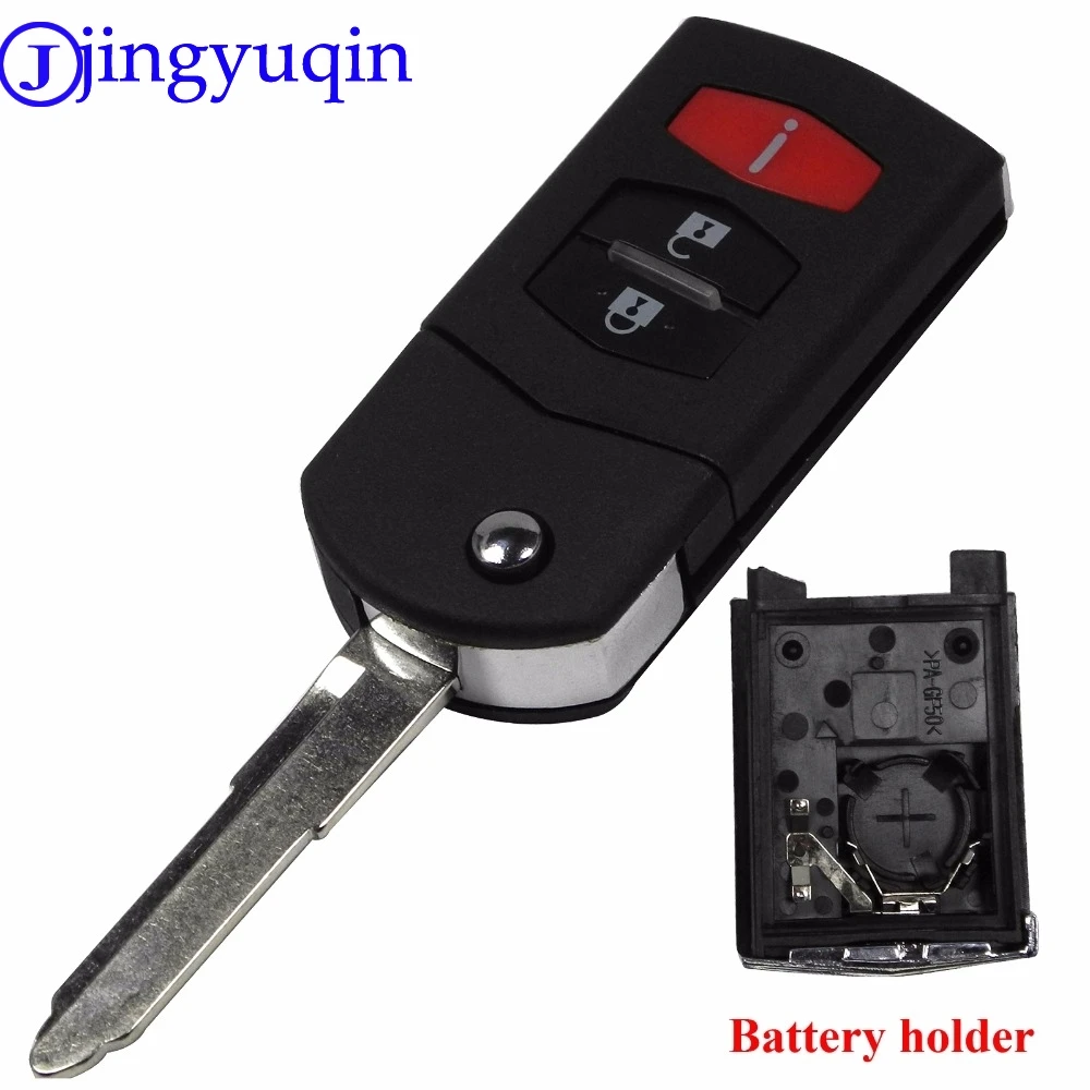 Jingyuqin 3 кнопки раскладной дистанционный чехол для ключей Mazda 5 6 CX5 CX7 CX9 RX8|cover for|buttons
