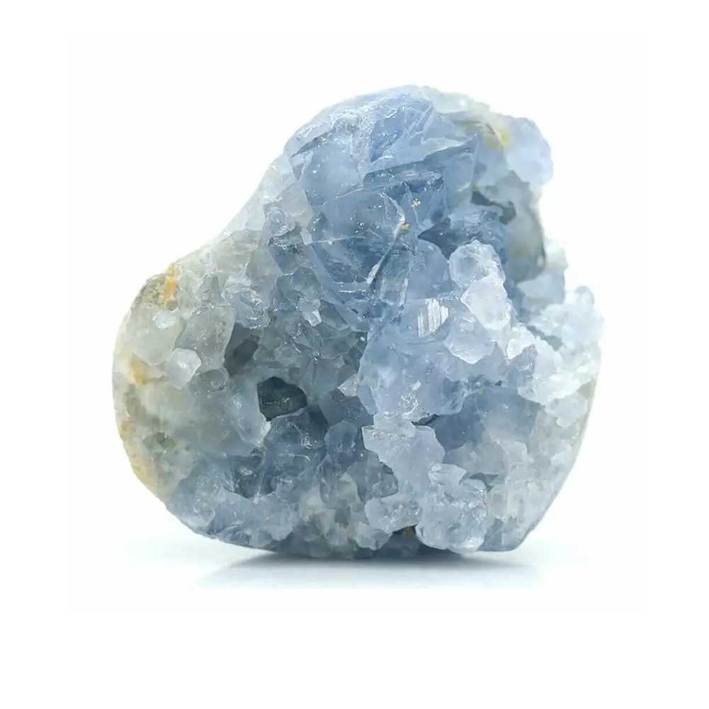

1Pc Natural Blue Crystal Cave Quartz Celestite Crystal Healing Specimen Cave Blue Cluster Specimen Crystal 50/100g K7E2