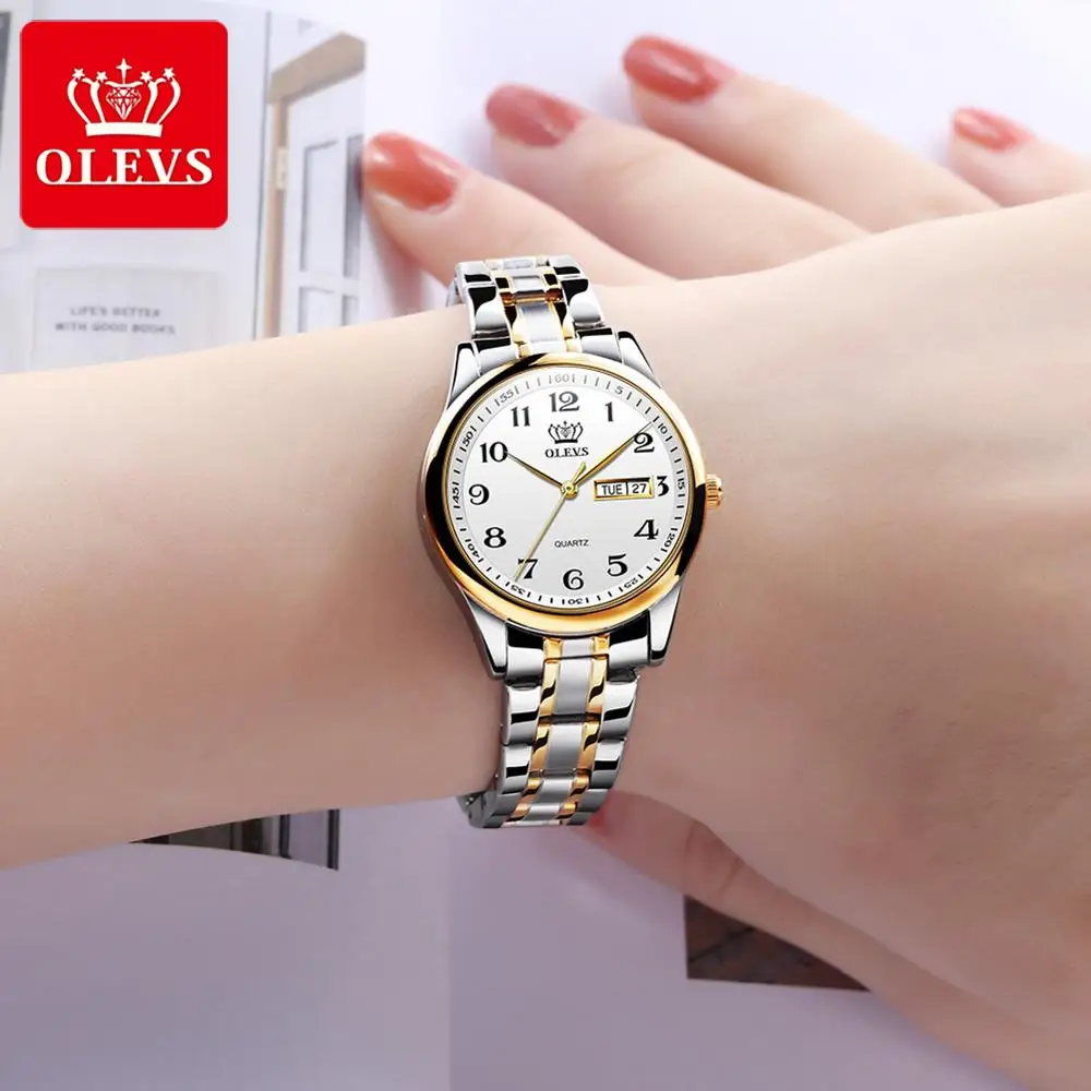 

Classic Women Quartz Watch Waterproof Stainless Steel Watchstrap Fashion Women Watch Gift Date Clock