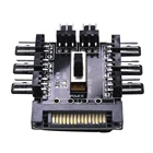 Контроллер вентилятора TISHRIC для майнинга sata molex pwm, от 1 до 8 sata до 3 контактов,  pcie, 12 В