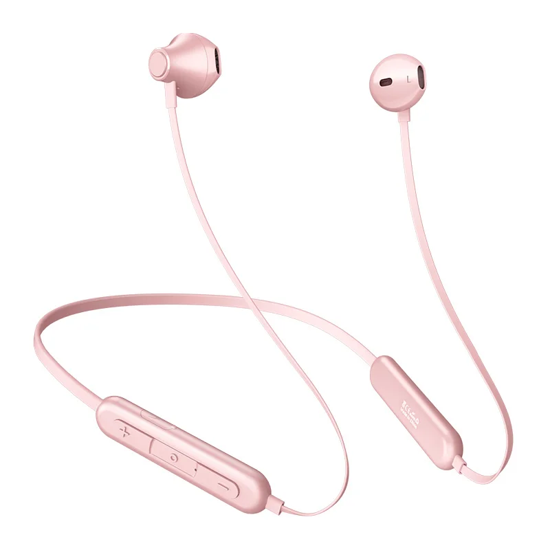 Фото Бас Bluetooth наушники розовое золото спорт Беспроводной гарнитура с микрофоном