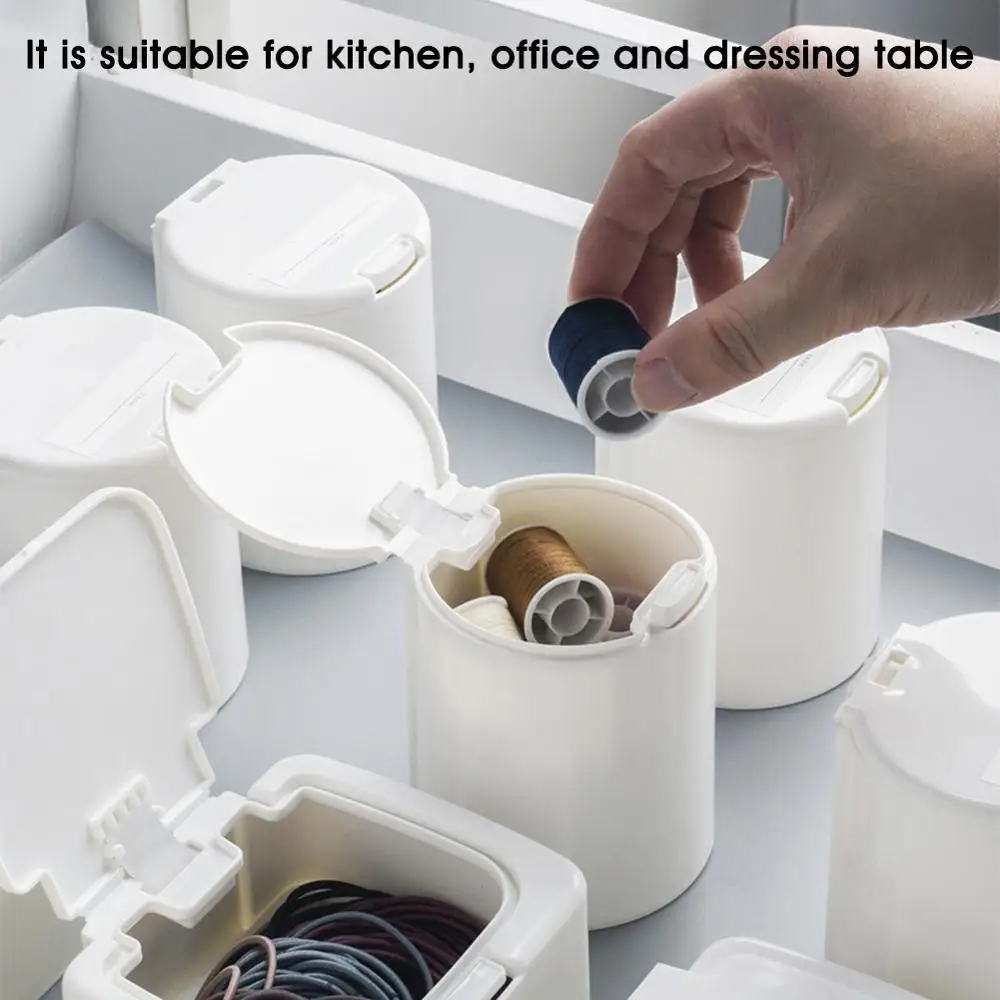 

Simple Pop-Up Storage Desktop Box Small Object Classification Simple Modern Drawer Debris Cotton Swab Superimposed Storage