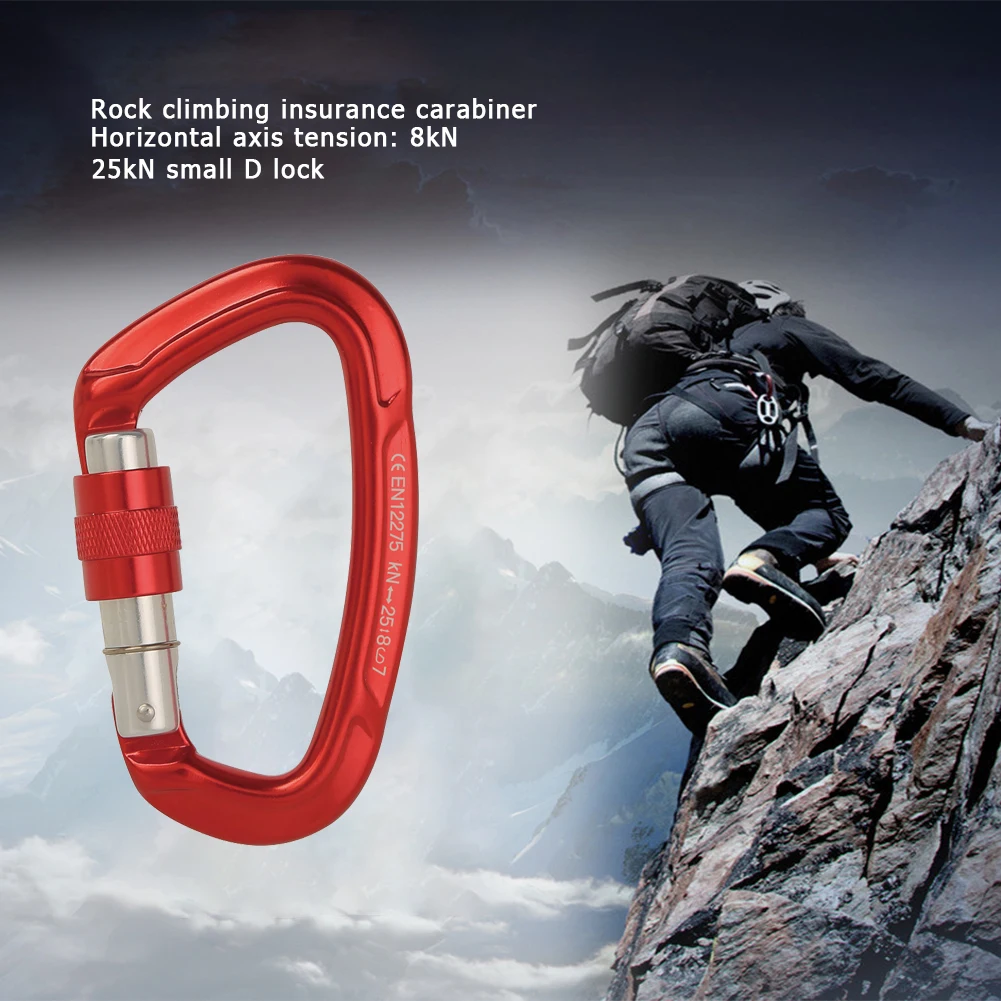 

Aluminum Carabiner Outdoor Camping Climbing Hammock Safety Lock Buckle Tool