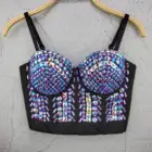 Хлопковый топ с бисером, 3 цвета, летний, 2021