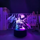 Красочная двойная лампа Genshin Impact Raiden Shogun для украшения детской спальни подарок на день рождения Genshin Impact Baal двухцветный светодиодный светильник