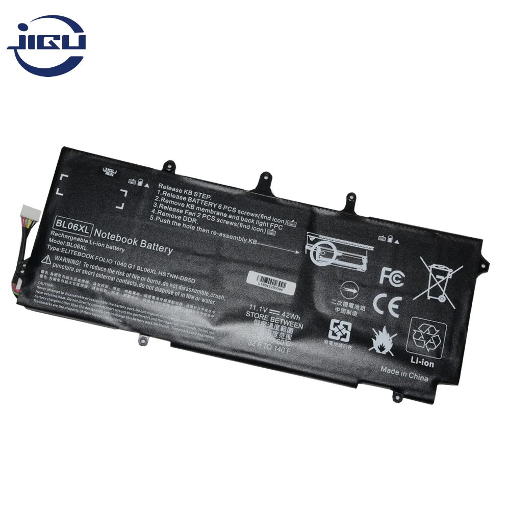 Аккумулятор JIGU для ноутбука 11 1 В BL06042XL 722236 171 Φ HP EliteBook Folio 1040 G0 G1 G2|Аккумуляторы