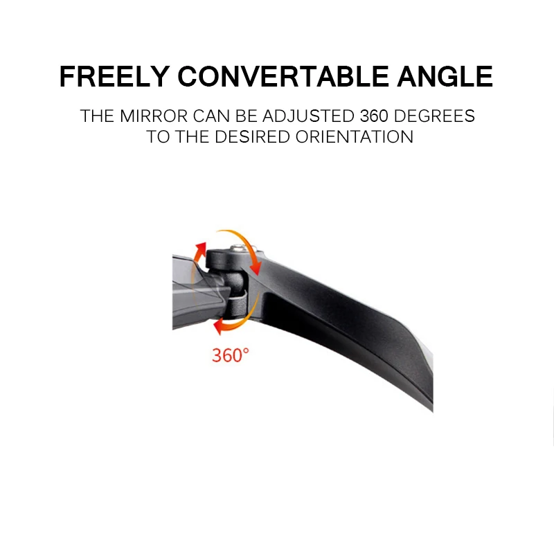 Зеркало заднего вида для велосипеда широкоугольное поворотное на 360 градусов |