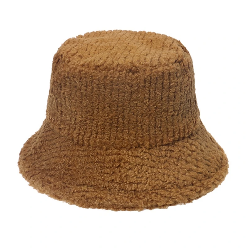 

Q1FA Packable Fishing Hat Fuzzy for Warm Keeping in Winter Bucket Hat for Unisex Women Men Outdoor Protection