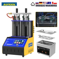 autool ct180 fuel injector cleaner tester smart touch %e2%80%8bfuel spray nozzle ultrasonic cleaning machine 110v 220v 4 cylinde hi tech