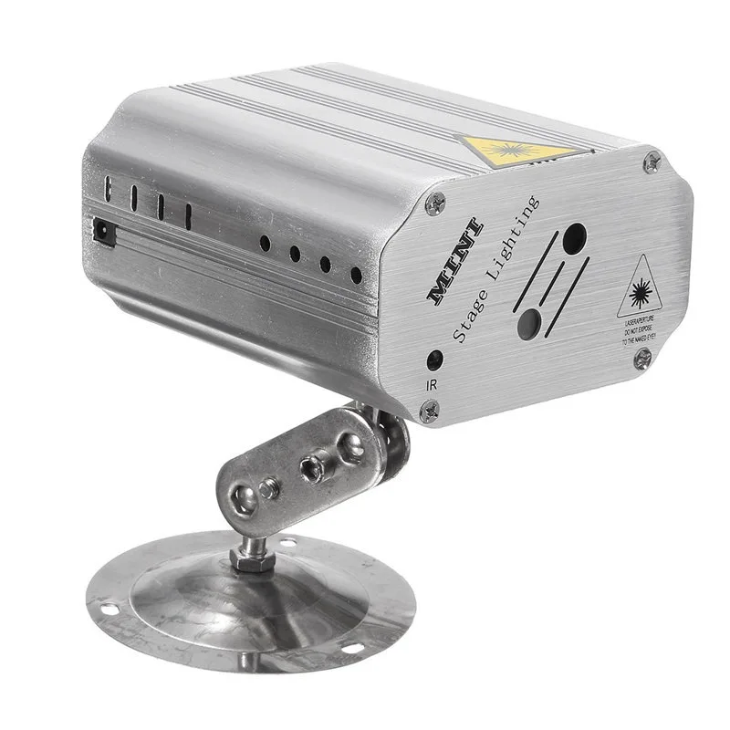 Светодиодный лазерный проектор с 24 узорами сценическая лампа для дискотеки и