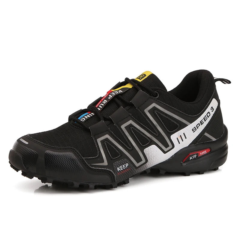 

Men's Spring Autumn Casual Shoes Mesh Breathable Non Slip Lace Up Sports Shoes Color Matching Breathable Cross-Country Shoes