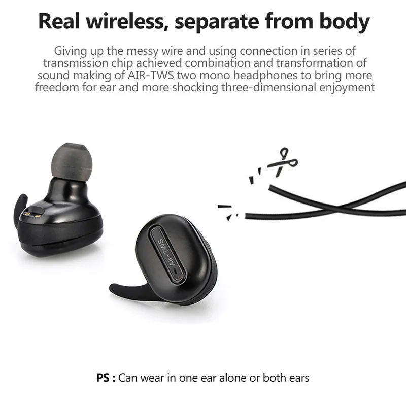 OTTWN мини-гарнитура bluetooth мини-наушники-вкладыши tws беспроводные наушники-вкладыши