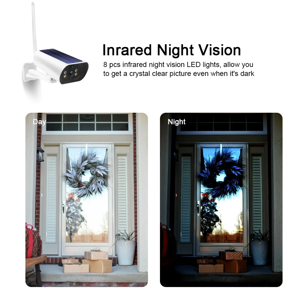 Беспроводная камера на солнечной батарее DC03 Wi-Fi 1080P | Безопасность и защита