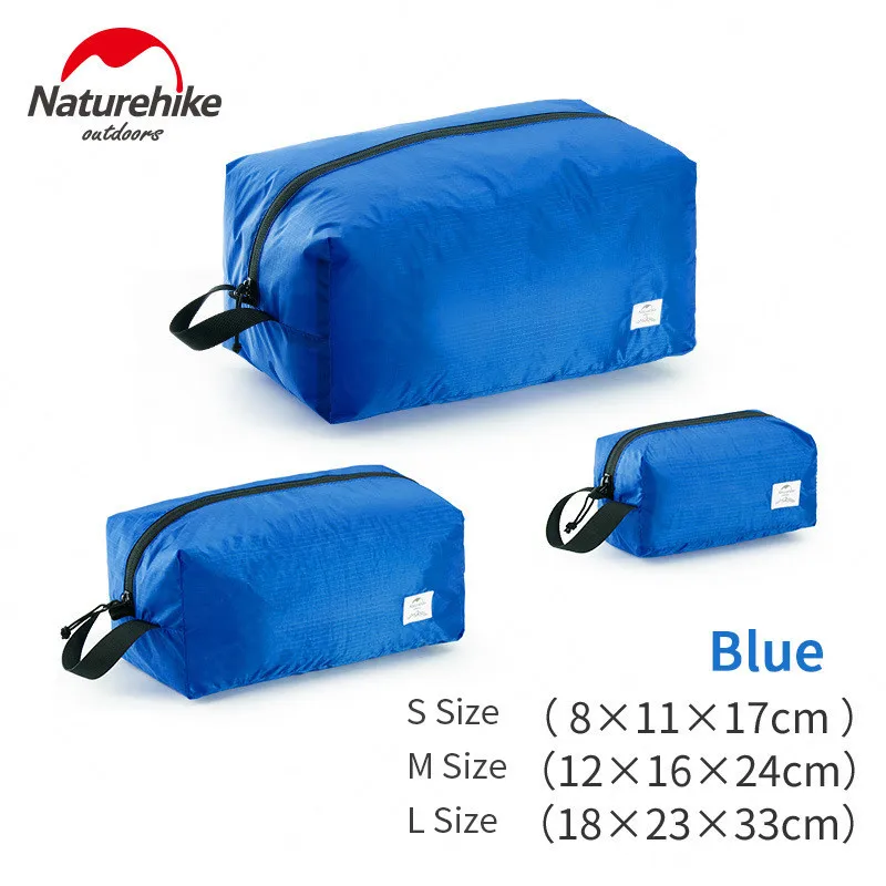 Blue Naturehike 3 шт. дорожная сумка для хранения одежды сумка складная сумка дорожная многофункциональная водонепроницаемая сумка для сортировки багажа черный серый B - Цвет: Blue