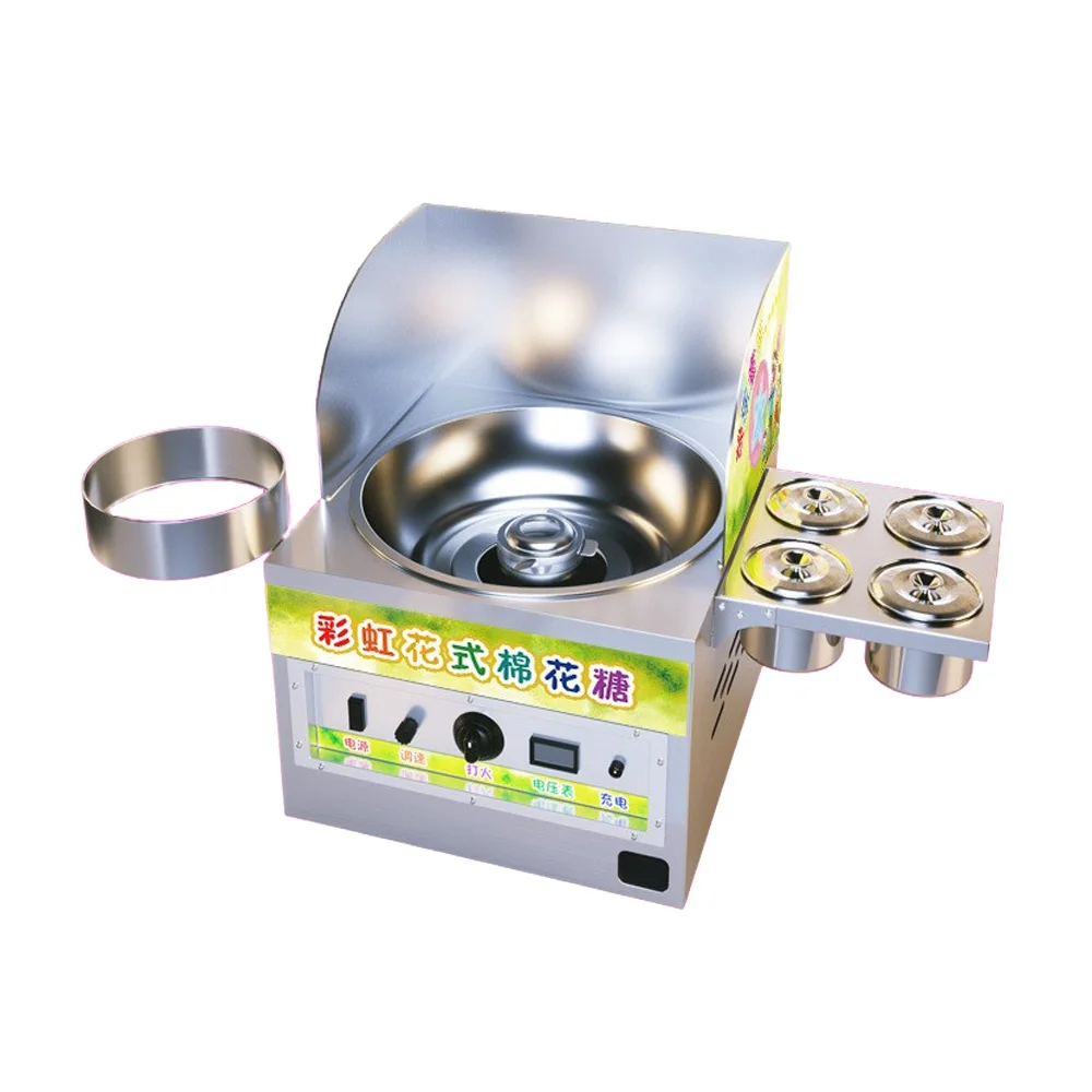 

Commerical Electric Cotton Candy Machine For Sale With 4 Barrels DIY Sweet Portable Marshmallow Cotton Sugar Fairy Floss Maker