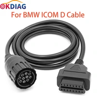 for bmw icom d cable icom d motorcycles motobikes 10 pin adaptor 10pin to 16pin obd2 obdii diagnostic cable i com a2 tool cables