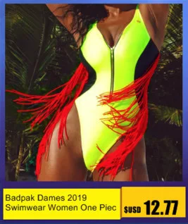Badpak Dames неоновый Купальник для женщин, сдельный Купальник для женщин, купальник с бахромой, купальник для женщин