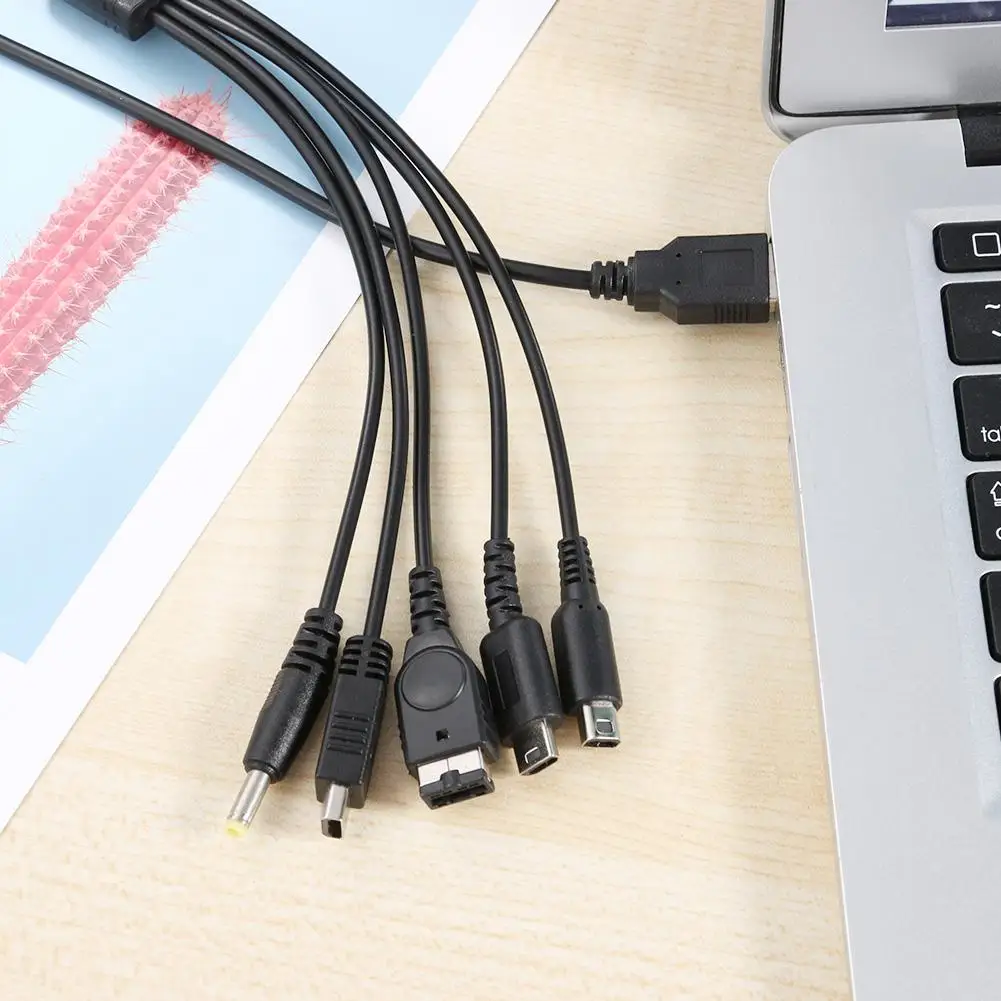 USB кабель 5 в 1 для Nintendo 3DS XL NDSLite NDSI LL WII U GBA PSP 2 м|Кабели| |