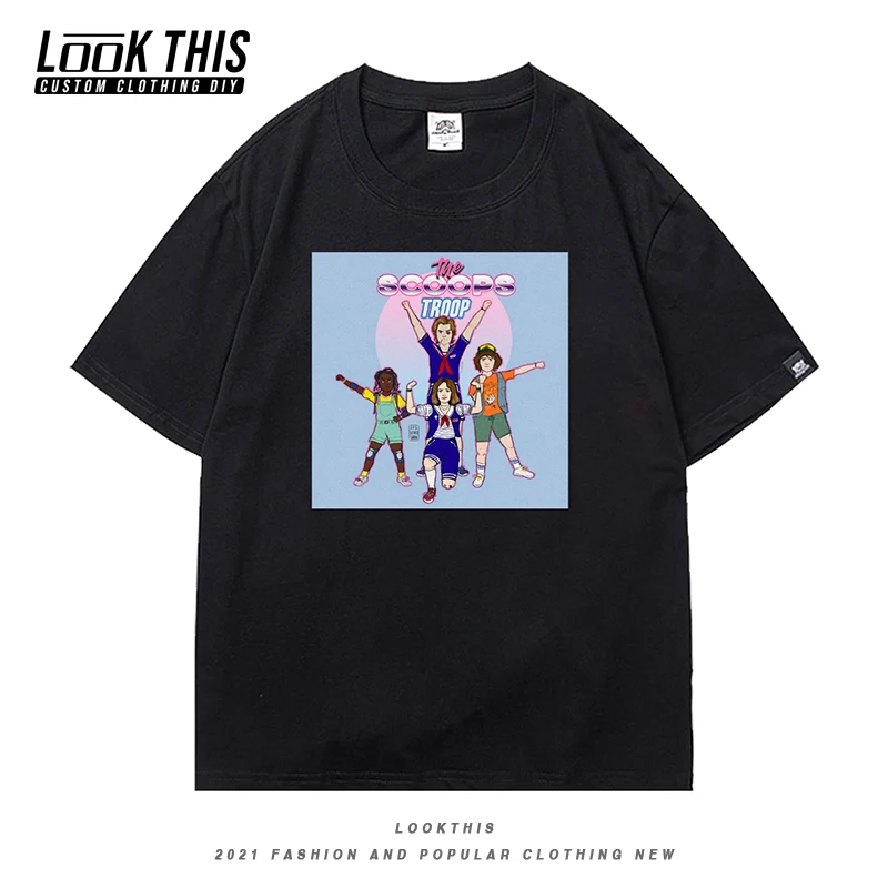 

Stranger Things Hot Tv Show Children's Clothing T Shirts Kawaii Summer Tops Cartoon Boy Girls Unisex Casual Short Sleeve T-shirt