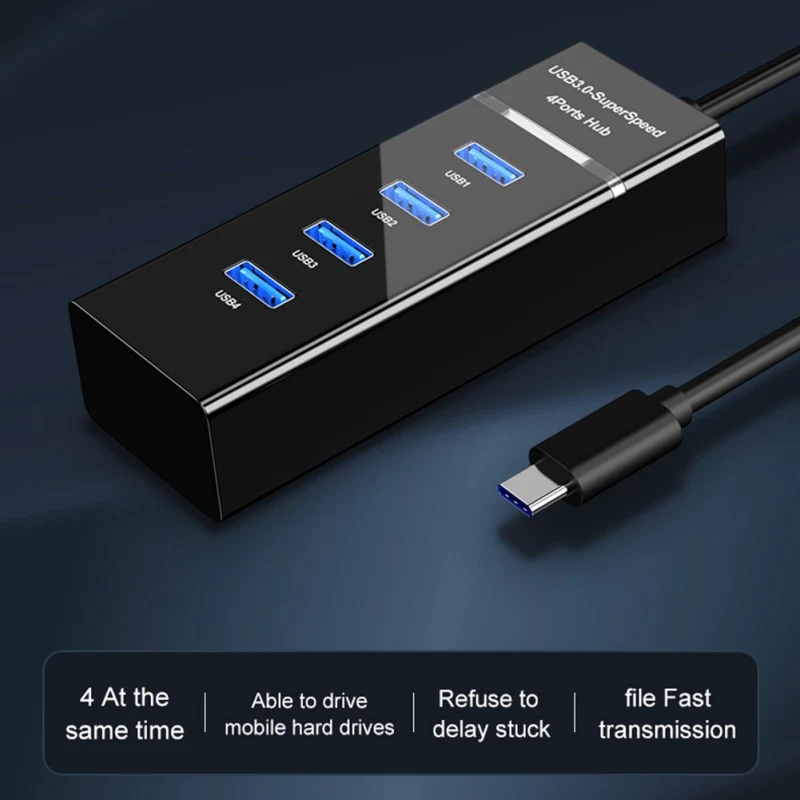 USB-концентратор USB 3 0 4 порта USB-разветвитель | Компьютеры и офис