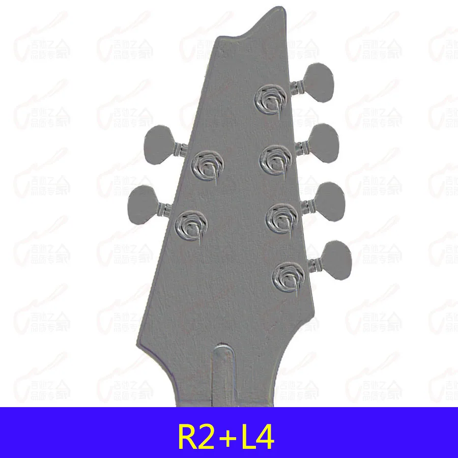 R2 and L4 One Set 6/7/8 строк без фиксирующий винт гитарные Колки тюнеры Chrome(#0746) Сделано в Тайване - Цвет: R2 and L4 One Set