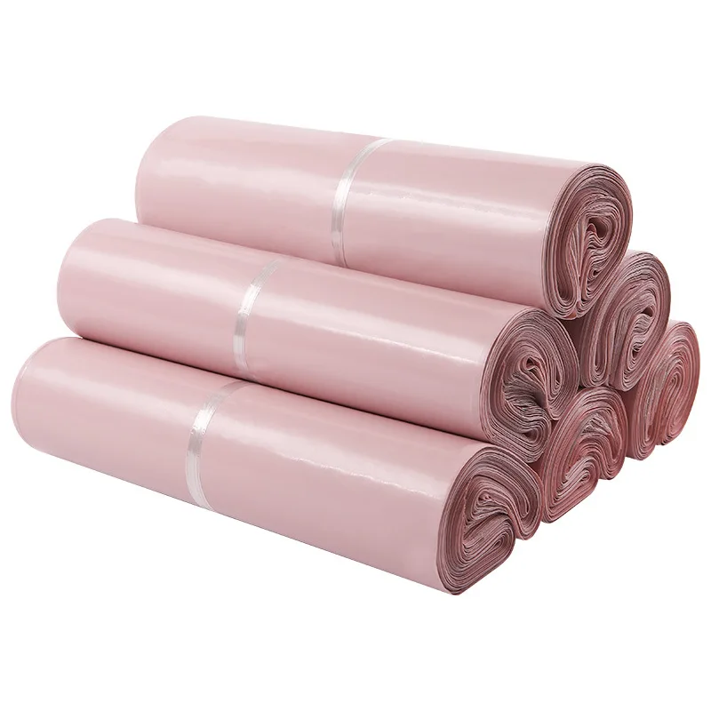 

50Pcs Double-Sided Pink Mail Bags Printed Packaging Envelopes With Self Seal Courier Storage Bags Clothes Mailers