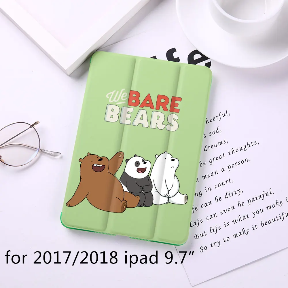 B050042-2018 Чехол-книжка с милым медведем и магнитом для Apple iPad 9,", Чехол для iPad Mini 1 2 3 4 из искусственной кожи, планшет, складной чехол-книжка - Цвет: B050042-2018