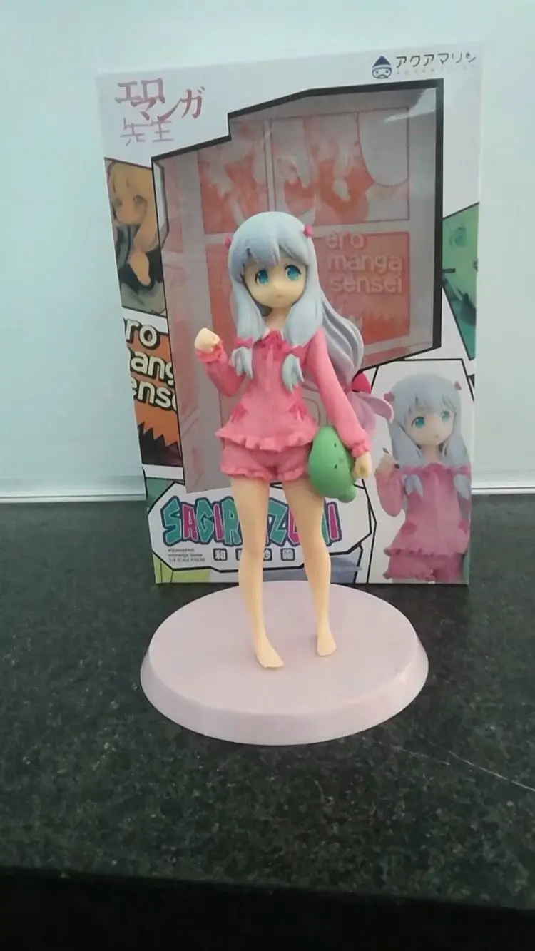 18 см эроманга сенсей Izumi Sagiri зеленый фигурку аниме игрушка кукла Коллекционная