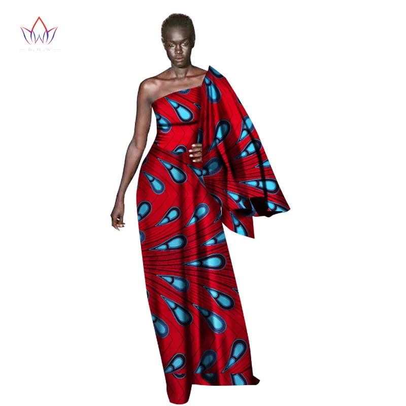 Лето 2017 г. Африканский Базен Riche платья для женщин традиционной Африка платье Sexy &