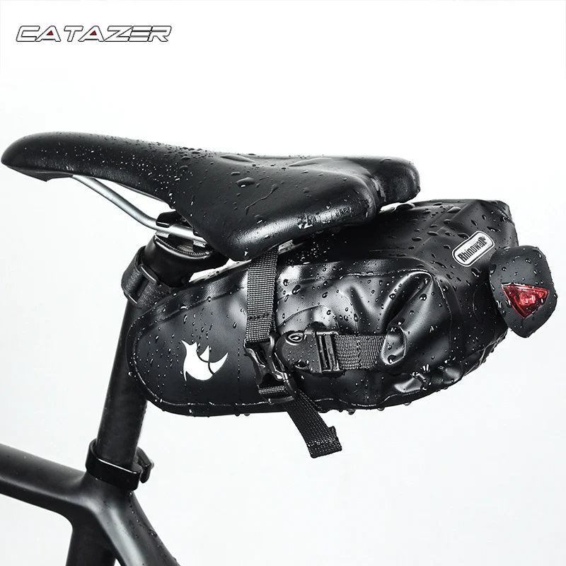 

Bicycle Saddle Bag Nylon Waterproof MTB Bike Back Seat Repair Tool Bag Cycling Rear Tail Saddle Pouch Bike Accessories