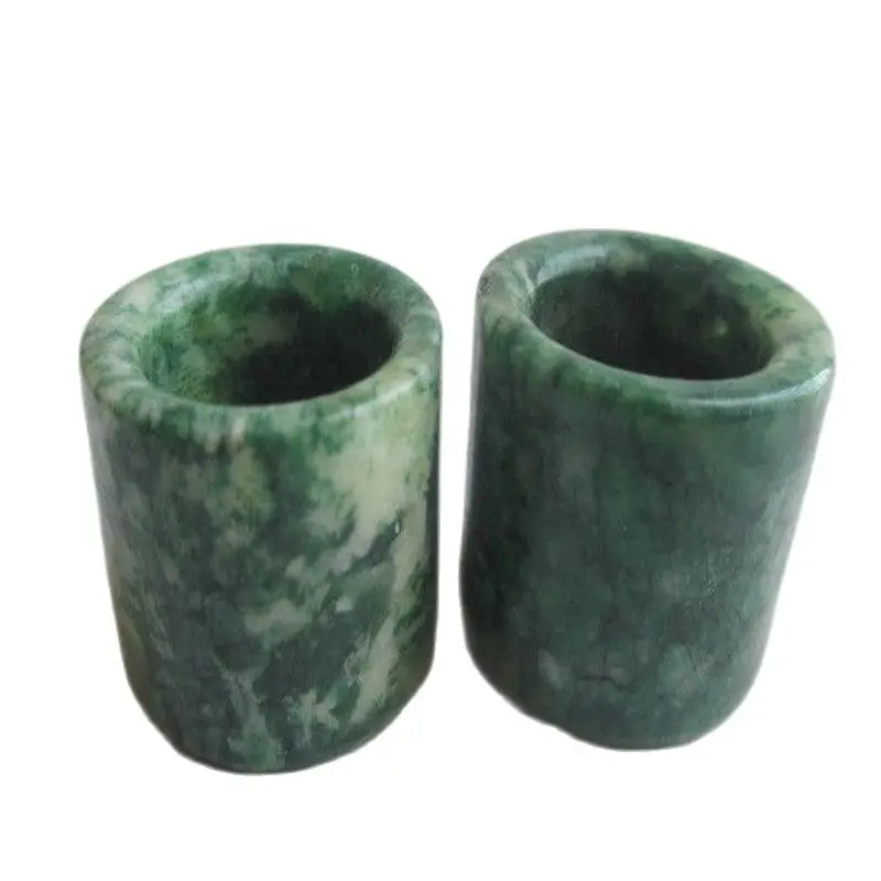 

China's Ancient Jade Jade Carved Out Of The Hand. A Pair Of Thumb Ring