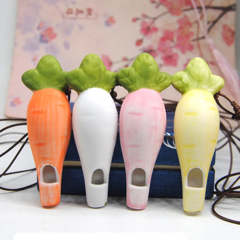 Новый стиль свисток моркови C0eramic ожерелье с кулоном маленькое свежее ручной