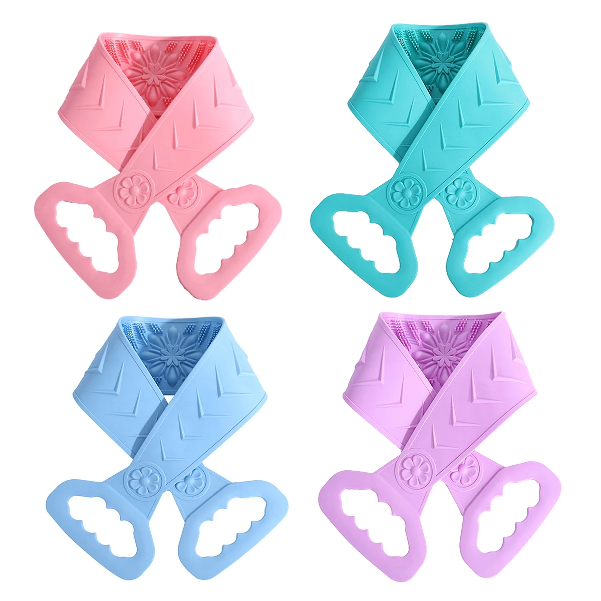 70 см длинное полотенце для спины щетка ванны двусторонний скруббер силиконовый