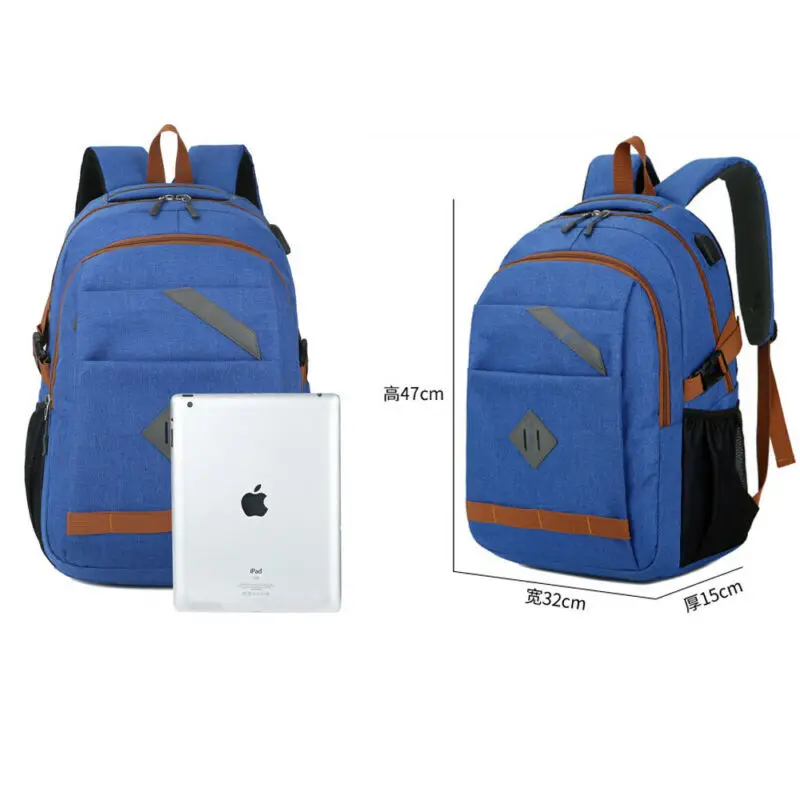 Новинка 2019 модный винтажный холщовый рюкзак с USB портом студенческий школьный