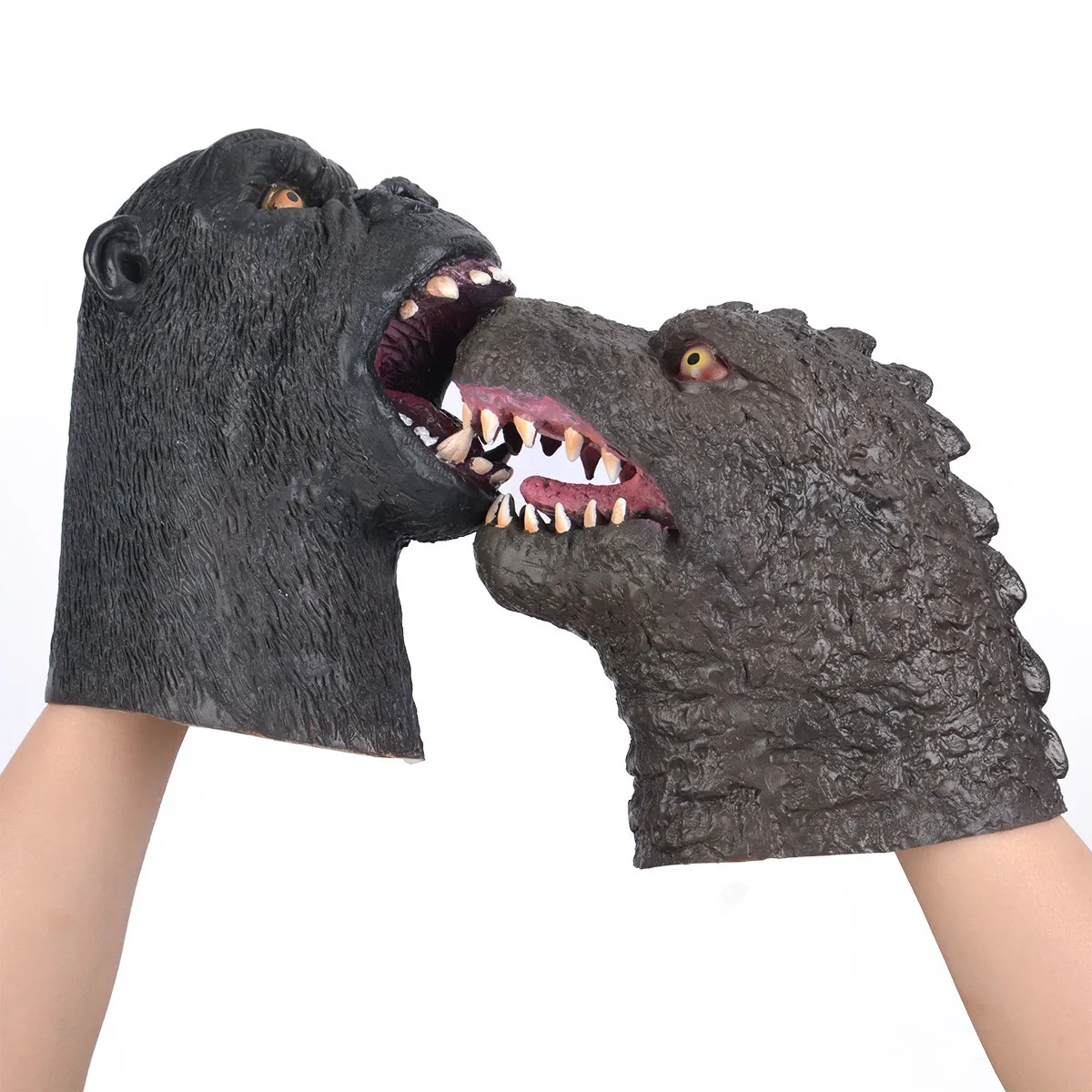 Орангутан против ящерицы ручная кукла монстр животное мягкая имитация резиновая