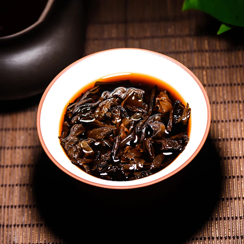 

2004Yr Top Grade Yunnan Oldest Ripe Pu'er Tea Down Three High Clear Fire Detoxification Health Care Lost Weight Pu-erh Tea 357g
