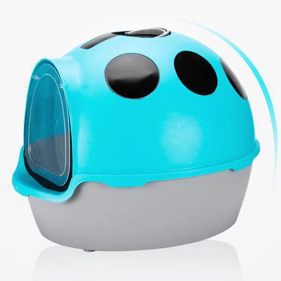 Симпатичная креативная коробка для кошачьего туалета с закрытым самоочисткой