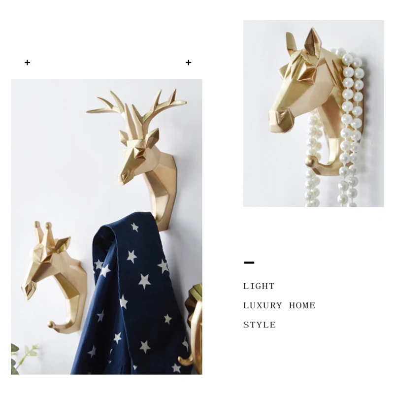 

Animal Hooks Wall Mounted Creative Home Decorative Coat Hat Towel Hanger Hook Holder Wall Home Strong Seamless Sticking Hooks