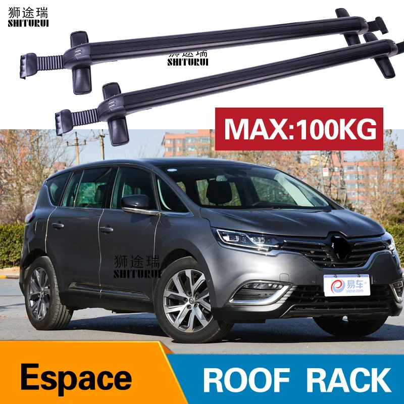 Кровельные рейки для RENAULT Espace 5 dr MPV 2015 2017 2018 2019 боковые из алюминиевого сплава
