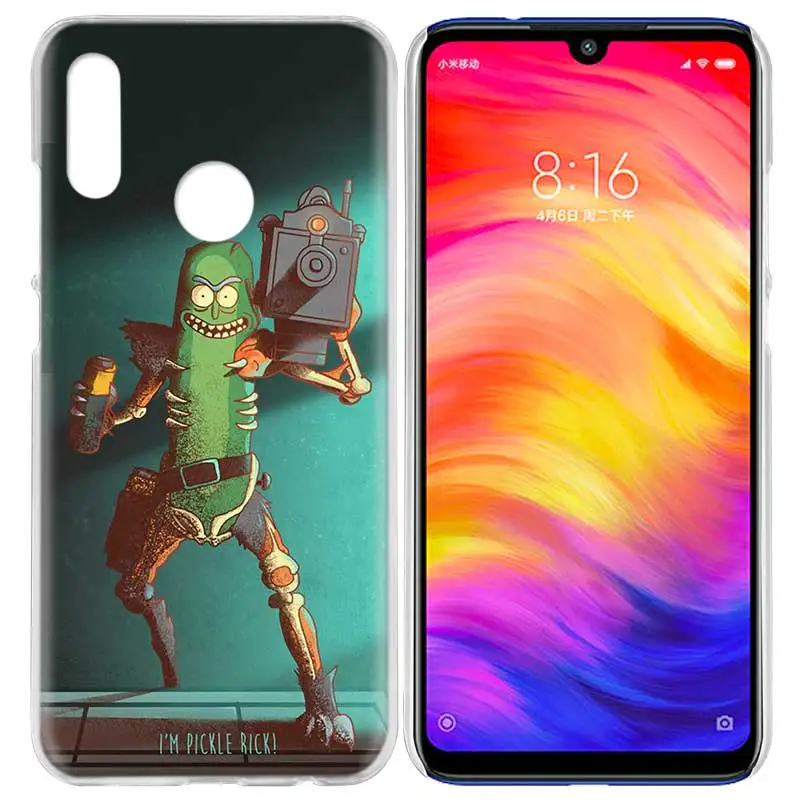 Чехол для Xiaomi Redmi Note 7 7A фотоаппаратов моментальной печати 7S 6 6A 5 Y3 K20 mi 8 до 9 лет CC9 CC9E A1 A2 A3 играть F1 Lite Pro Plus Рик и Морти Pickle Ric