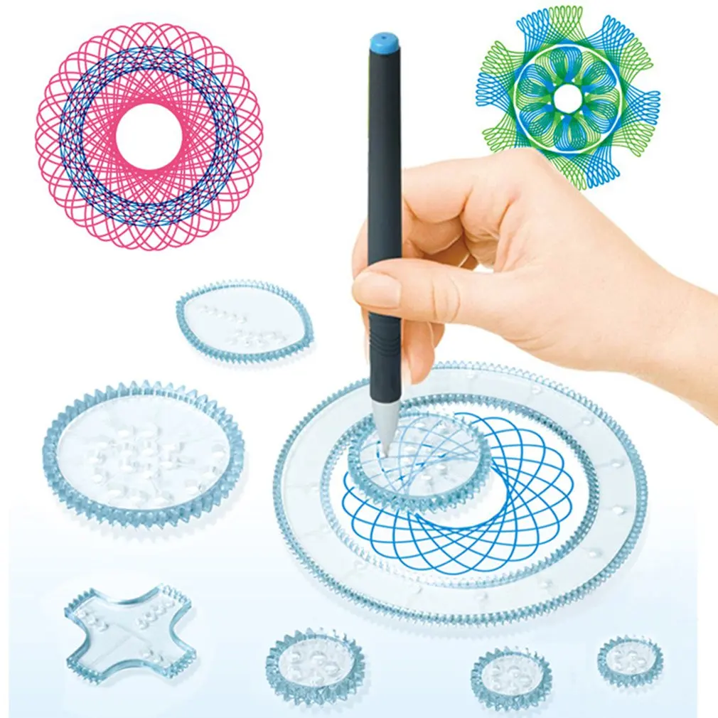 

22 Pcs/set Variety Flower Ruler Set Stress Relief Toy Stationery For Painting Practice Template Ruler Set