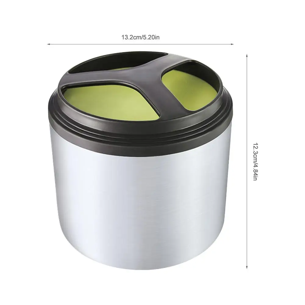 Однослойный круглый вакуумный Ланч бокс из нержавеющей стали двухслойный с