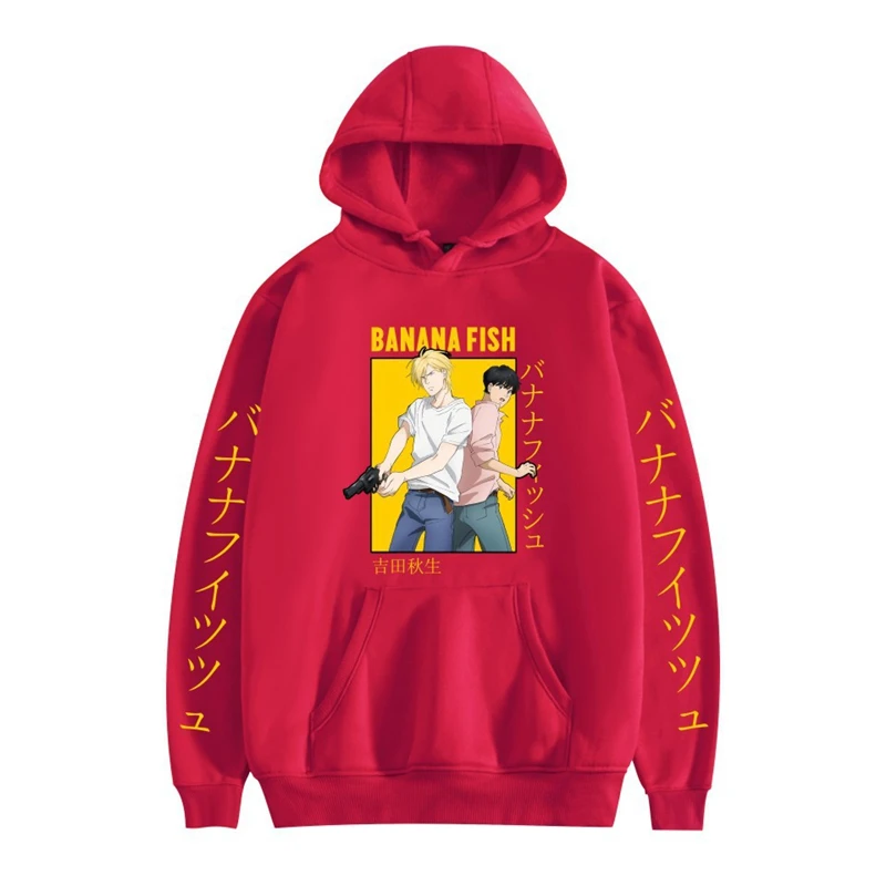 

Anime Banana Fish Cosplay Costumes Sweater Printing Plus Fleece Hoodie Casual Adult COS Tops Christmas Halloween Gift