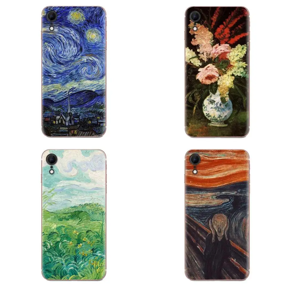TPU Cover Cell Phone Cases For Samsung Galaxy A81 A71 A51 A01 S20 S10 S9 S8 Plus A50 A70 A40 A30 A20 A10 Van Gogh Oil Painting