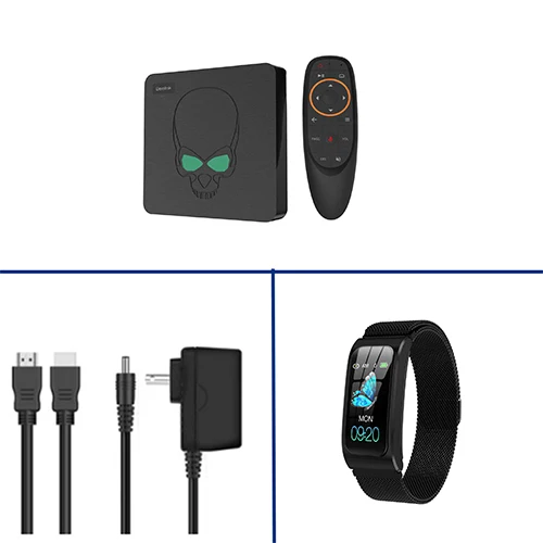 4G 64G with VK7 ТВ-приставка Beelink GT-King Android 9,0 Amlogic S922X GT King Dual OS 4G DDR4 64G EMMC Smart tv BOX 2,4G+ 5G Dual wifi 1000M LAN - Цвет: 4G 64G with VK7