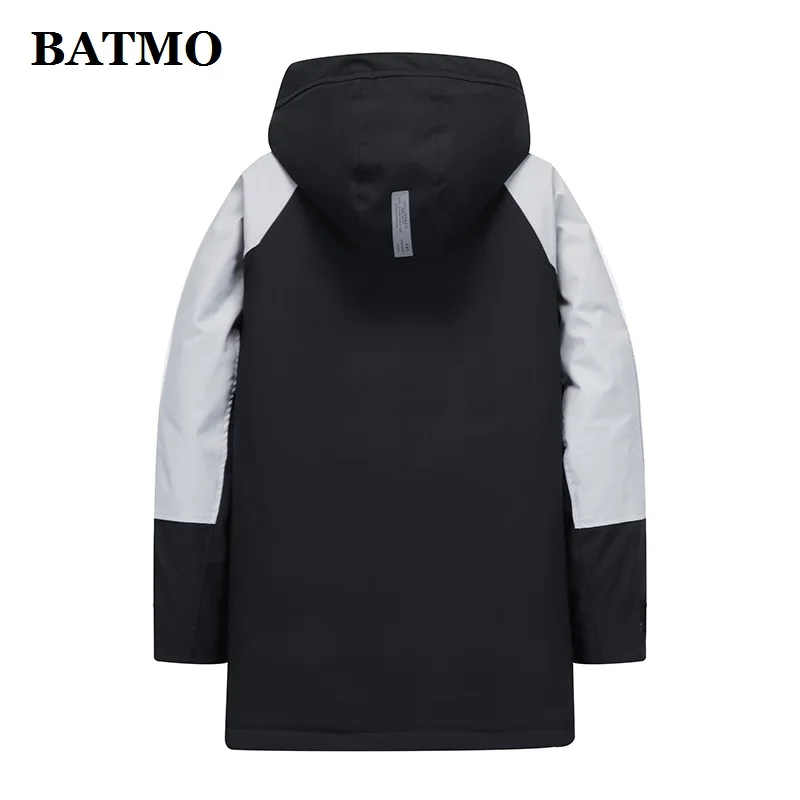 BATMO 2020 Новое поступление зимние куртки с капюшоном из 90% белого утиного пуха для